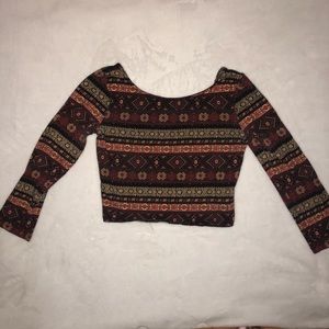 Printed Crop Top by Forever 21